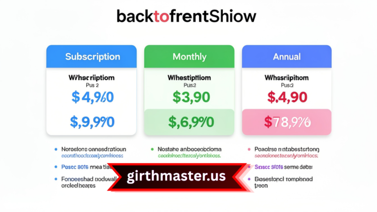 Backtofrontshow Pricing: Plans, Costs, and Value Guide
