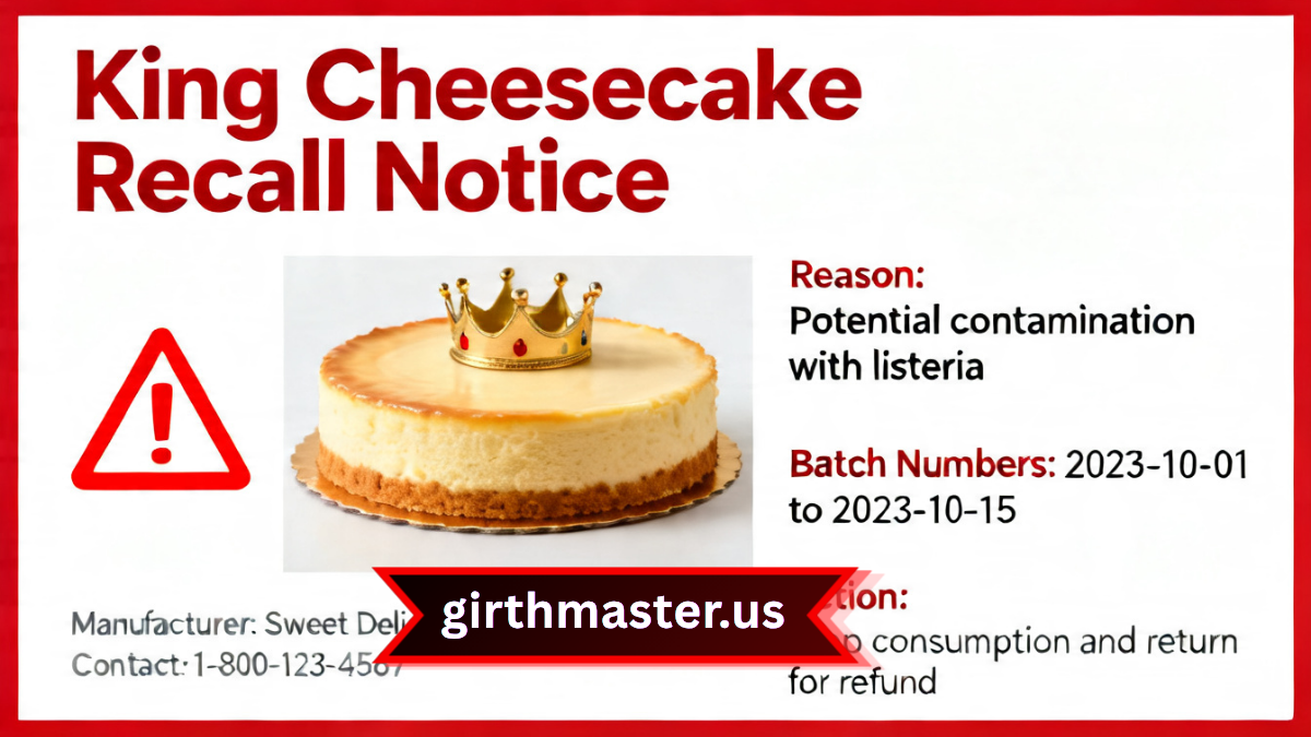 king cheesecake recall